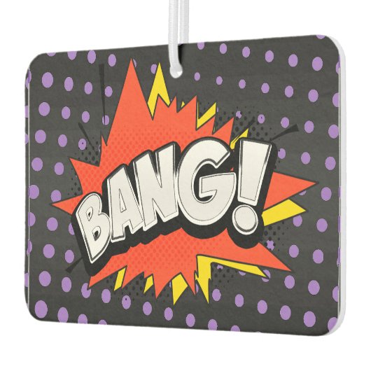 バンレトロアクション漫画ブックバブル カーエアーフレッシュナー (左)