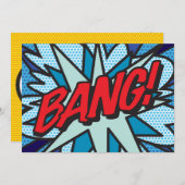 バン!あなたのメッセージを世界の人々に伝えよう ファンなレトロ 案内状 (正面/裏面)