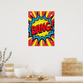 バン!アートポップ・アートの漫画スタイルポスター ポスター (キッチン)