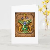 バン・ウェスターベルト家の紋章 カード (黄色い花)