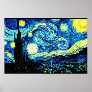 バン・ゴッホの有名絵画な星の夜 ポスター