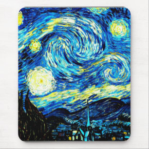 バン・ゴッホの有名絵画な星の夜 マウスパッド