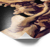 バン・ゴッホの燃えるタバコを持つスカル フォトプリント            (角)