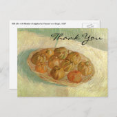 バン・ゴッホズ・バスケット(リンゴ) ポストカード (正面/裏面)