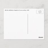 バン・ゴッホズ・バスケット(リンゴ) ポストカード (裏面)