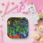 バン・ゴッホ絵画ズ・アイリス ペーパープレート (パーティー)