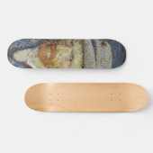 バン・ゴッホ・セルフ・ポートレート・グレー・ハ感じット・ヴィンテージ・アート スケートボード (横)