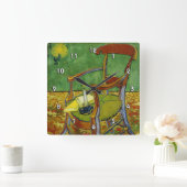 バン・ゴッホ・ポール・ゴーギンの肘掛け椅子(F499) スクエア壁時計 (ホーム)