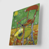 バン・ゴッホ・ポール・ゴーギンの肘掛け椅子(F499) スクエア壁時計 (傾斜)