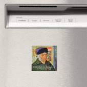 バン・ゴッホ、包帯された耳を持つセルフポートレート マグネット (インサイチュ (食洗機))