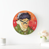 バン・ゴッホ – 耳とパイプに包帯を巻いた自画像 ラージ壁時計 (ホーム)