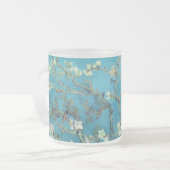 バン・ゴッホ・花瓶・花・平和・ラブ・アート フロストグラスマグカップ (正面左)