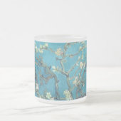 バン・ゴッホ・花瓶・花・平和・ラブ・アート フロストグラスマグカップ (中央)