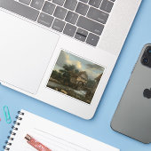 バン・ルイッダエル – 二つの水車とオープンスレイス シール (ノートパソコンとiPhone)