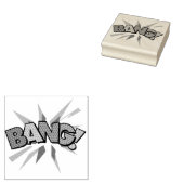 バン!レトロコミックブックポップアート ラバースタンプ (押印)