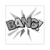 バン!レトロコミックブックポップアート ラバースタンプ (インプリント)