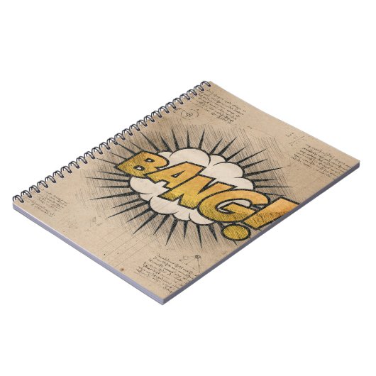 バン!ヴィンテージ漫画ブックスチームパンクポップ・アートのアート ノートブック (左側)