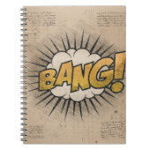 バン!ヴィンテージ漫画ブックスチームパンクポップ・アートのアート ノートブック (正面)