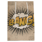 バン！ヴィンテージ漫画ブックスチームパンクポップ・アートのアート ミディアムペーパーバッグ (裏面)