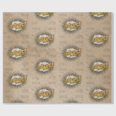 バン！ヴィンテージ漫画ブックスチームパンクポップ・アートのアート ラッピングペーパー (フラット)