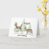 バン！冗談だろ！狩りユーモア カード (黄色い花)