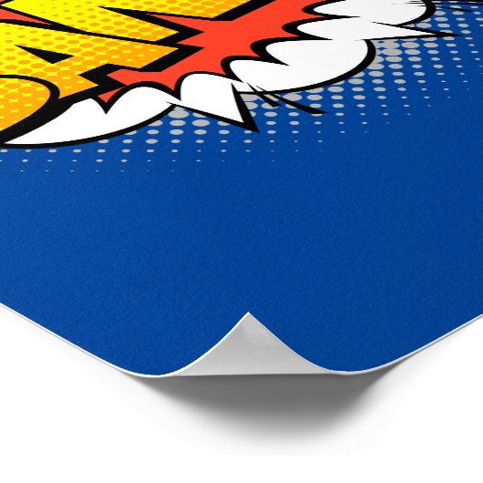 バン!爆発的なポップ・アートの漫画の影響 ポスター (角)