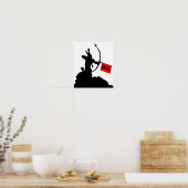 「バン！」 矢印ポおもしろいスター ポスター (キッチン)