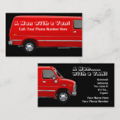 バン#2Bビジネス/プロフィールカードを持つ人 名刺 (正面/裏面)