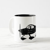 バンRV-10の風刺漫画 ツートーンマグカップ (正面左)