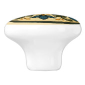 バヴァリアントレ絵を描ススタイルコタジェーコアフォークアート セラミックノブ (側面)