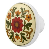 バヴァリアントレ絵を描ススタイルコタジェーコアフォークアート セラミックノブ (右)