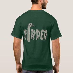 バーおもしろいダーバードウォッチャー野鳥観察 Tシャツ