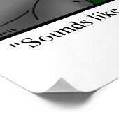 バーおもしろいバーショップユーモアのポスター ポスター (角)