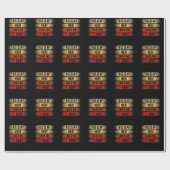 バーおもしろいベキュー肉愛好家が焼くBBQ ラッピングペーパー (フラット)