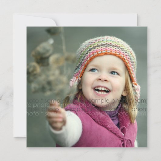 バーお洒落ズツリーズ点々のある子供の誕生日パーティー 招待状 (裏面)