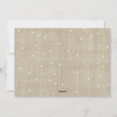 バーお洒落ラップ素朴メリークリスマスフォト シーズンカード (裏面)