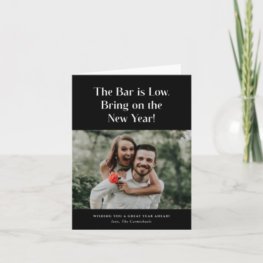 バーが低い写真年賀状 シーズンカード (正面)