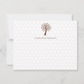 バーこうもりの(ユダヤ教の)バル・ミツバーの感謝ダビデの星生命の樹 ノートカード (正面)