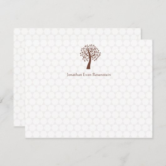 バーこうもりの(ユダヤ教の)バル・ミツバーの感謝ダビデの星生命の樹 ノートカード (正面/裏面)