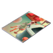 バーで飲む猫ビール ノートブック (左側)