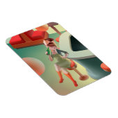 バーで飲む猫ビール マグネット (右側)