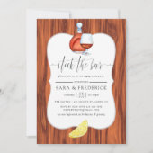 バーとグリルをストック素朴 招待状 (正面)