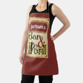 バーとグリル記号の名前の追加 エプロン (インサイチュ)