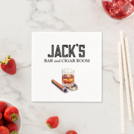 バーとシガールーム紙 スタンダードカクテルナプキン