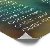 バーとバルミツワーが世界のシーティングチャートから ポスター (角)