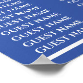 バーとバルミツワーの花の座席表 ポスター (角)