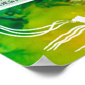 バーとバルミツワーカラフルの座席表 ポスター (角)