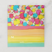 バーとバルミツワーAのカラーカードのスプラッシュ プレイスカード (外部開封)