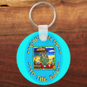 バーに吠える キーホルダー (正面)