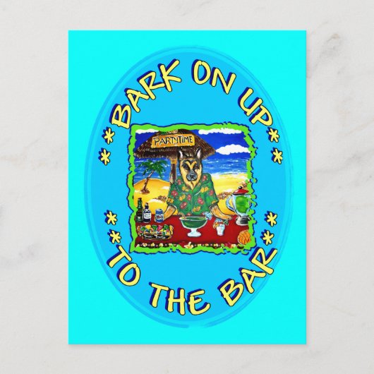 バーに吠える ポストカード (正面)